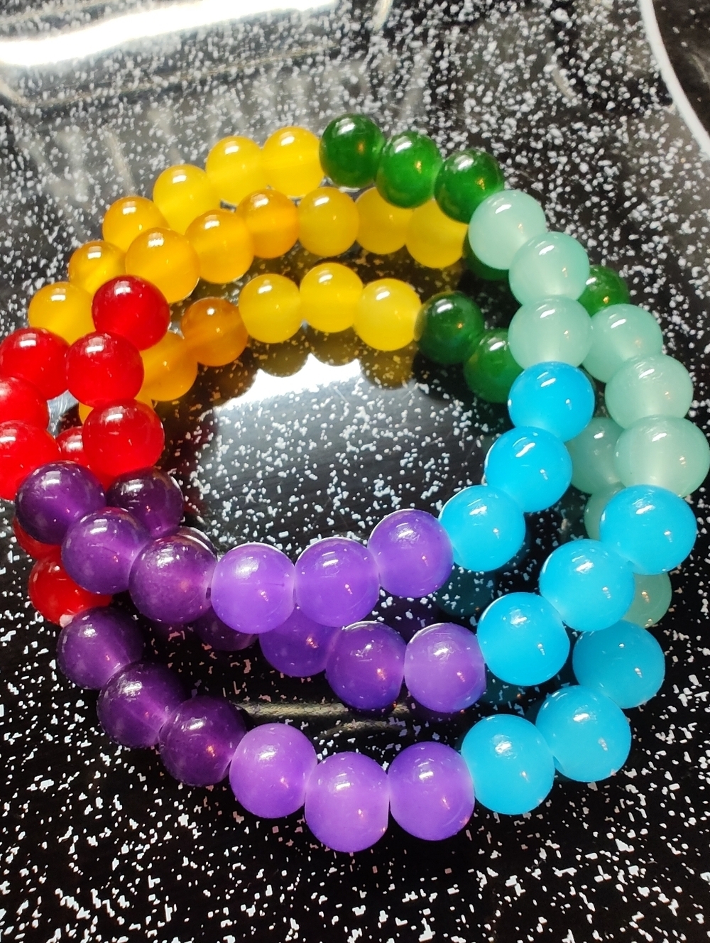 Chakra Stretch Bracelet 🌈 Set 3 Total - Picture 2 of 10